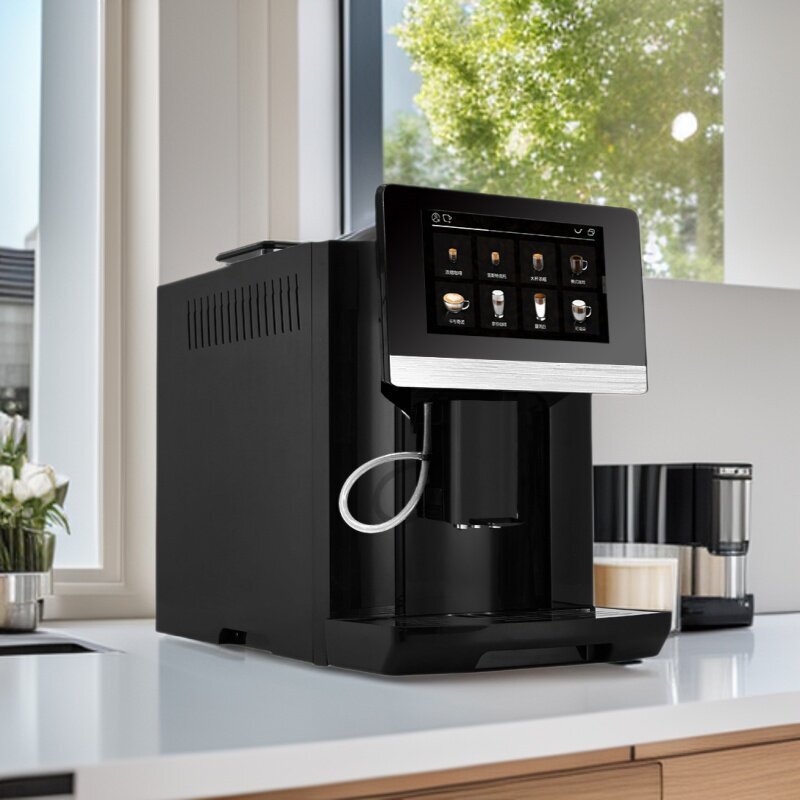 Household Electric Fully Automatic Coffee Machine with Integrated Grinder, Customizable Cappuccino and Latte Coffee Machine