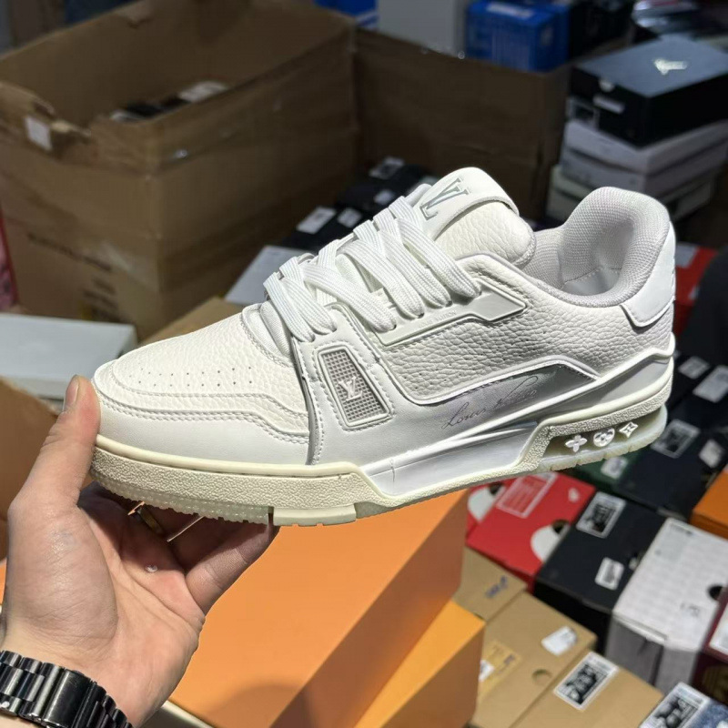 Comercio exterior Putian puro cuero original entrenador de burro de goma vacía zapatos de skate gorda para hombres y mujeres de alto lujo zapatos deportivos casuales