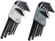 Wholesale 26pc metric inch black screwdriver medium long manual wrench hexagon socket head L-shaped wrench suit