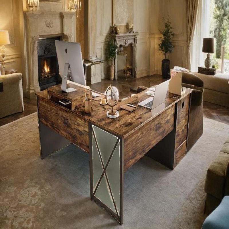 Corner Double Computer Desk Home Bedroom Writing Desk Simple Living Room Game Table