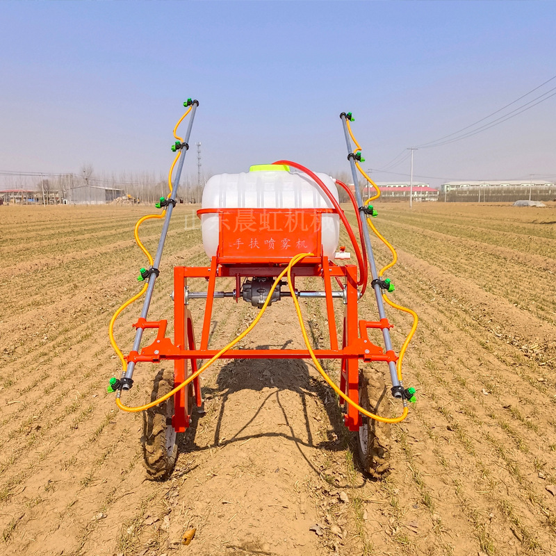 柴油款手扶喷杆式打药机 多功能折叠长杆喷雾器 农用自走式打药机