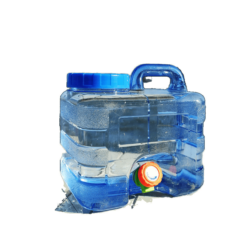 Cubo al aire libre Cubo de almacenamiento de viaje autónomo para automóvil Cubo portátil de agua mineral pura Cubo con grifo engrosamiento en el campo