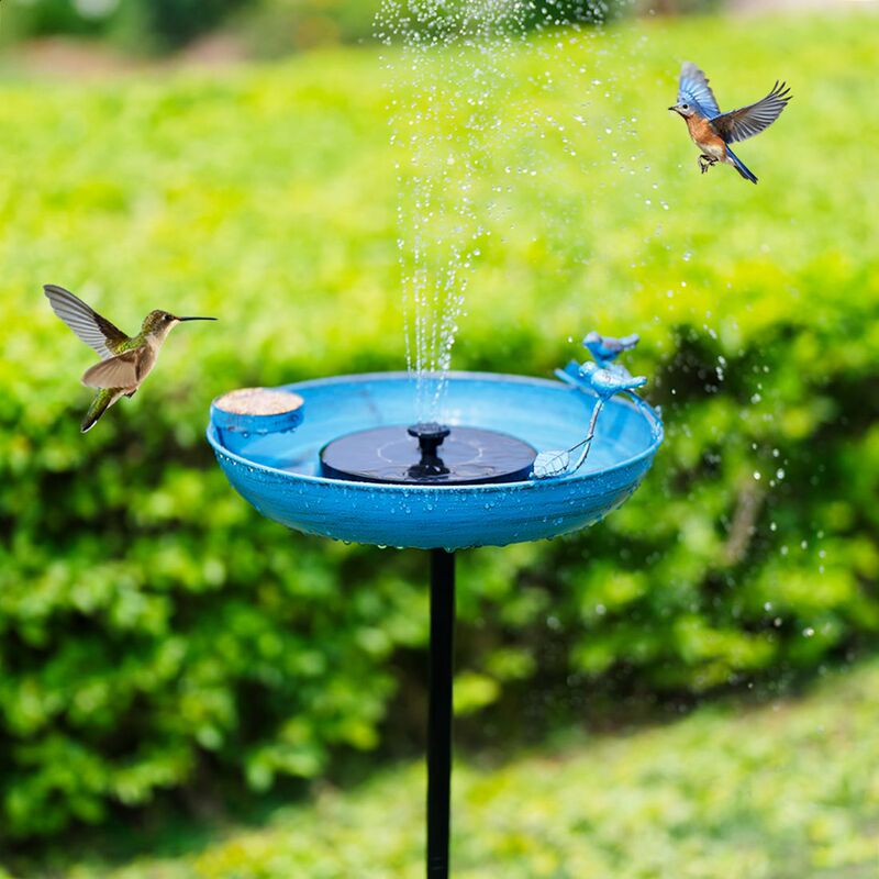 屋外ガーデンパティオ鳥の餌箱給水器ハチドリバードバス鉄工芸品耐久性のあるバードバス|undefined