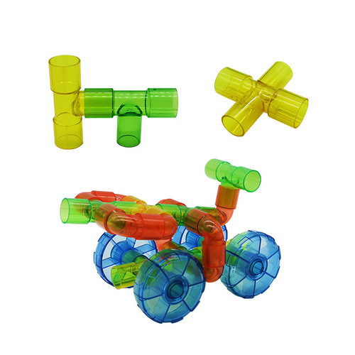 Children's educational early education toys diy plastic assembly pipe water pipe building blocks kindergarten children's toys