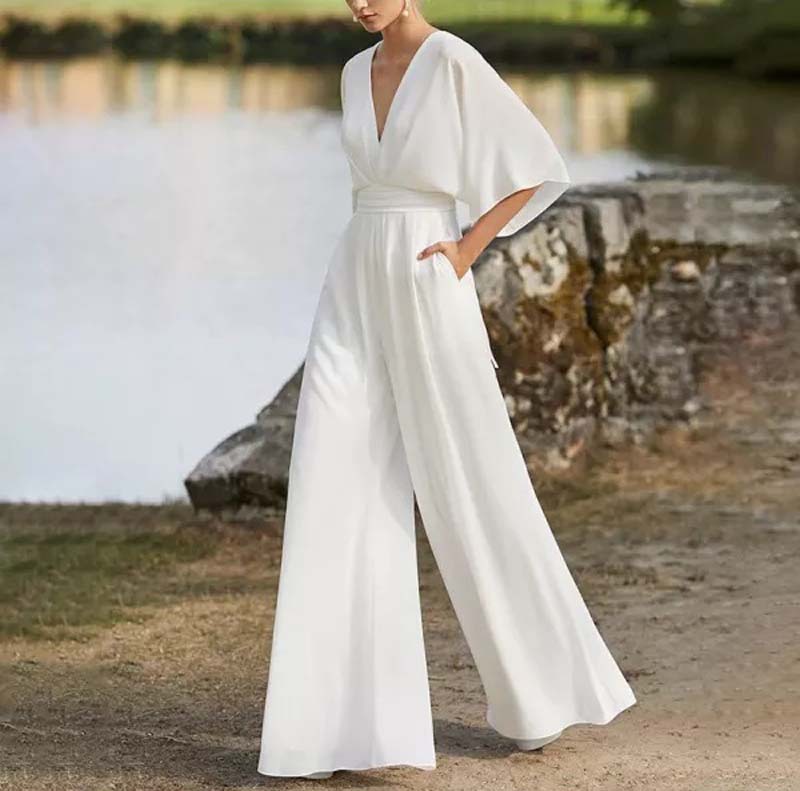 Mono de estilo chino moderno para primavera y verano 2025, de color sólido, con placket diagonal, cintura media, elegante para ir al trabajo. image 8