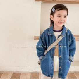 2026春款童装新款 儿童春秋装韩版牛仔外套女童男童开衫 122515