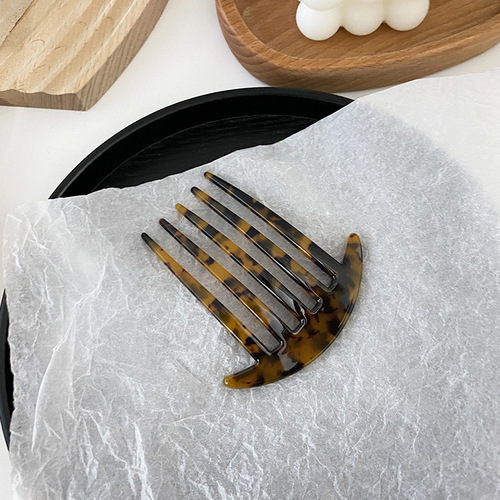 Japanese and Korean-style supernatural vinegar acid hair comb, red-carpet anti-static 5-tooth comb, high-end retro noblewoman temperament hair comb