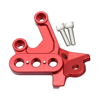 Wholesale electric off-road motorcycle CNC foot support bracket pedal support stand suitable for Surron Light Bee (Motorcycle pedals) - red-on-the-left