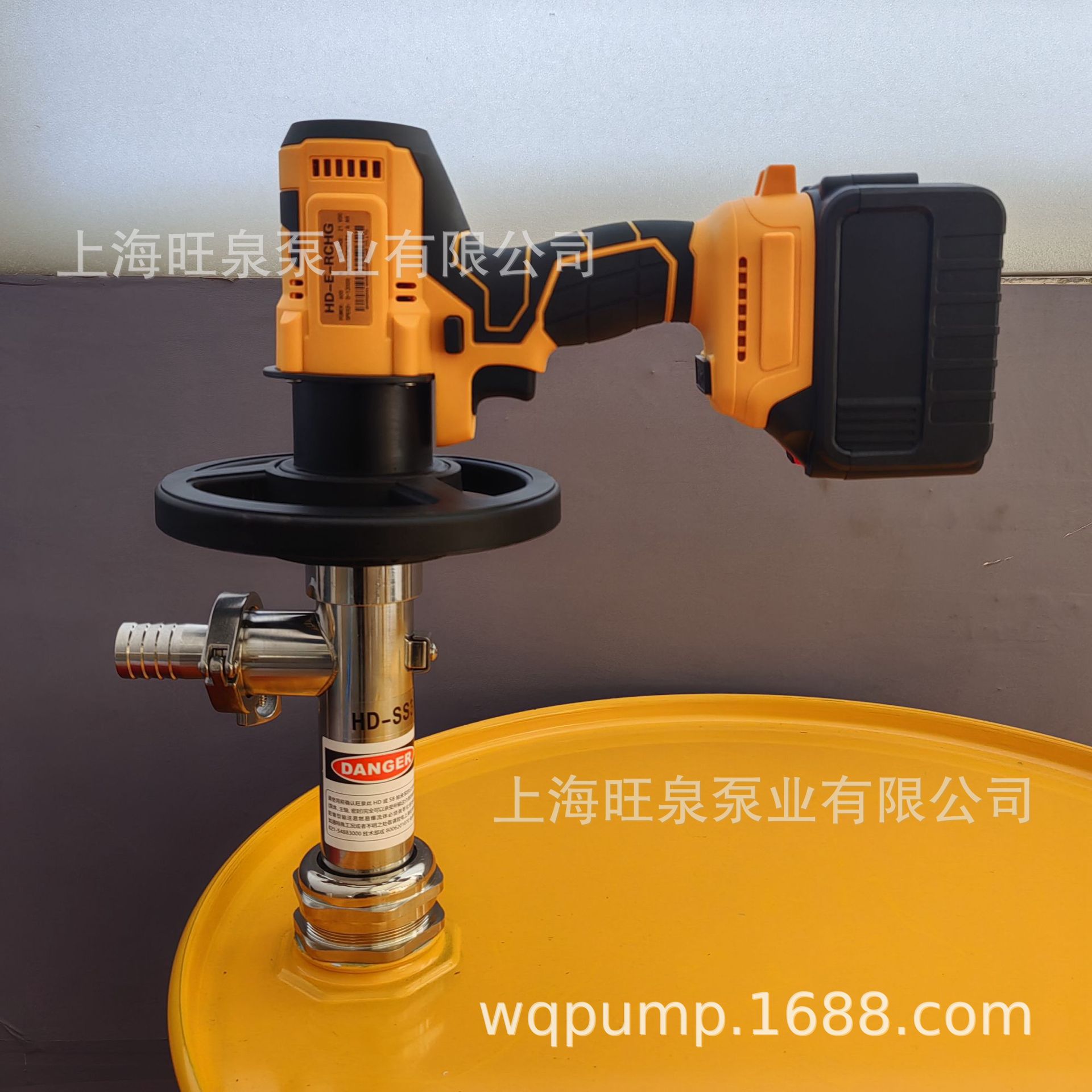 ��Ȫֱ��HD-E-RCHG+SS304-1000 3A����﮵��Һ�á����ʽͰ��