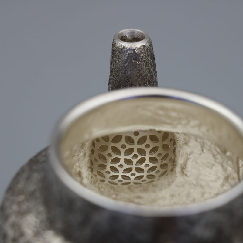 Teapot, retro tea, 925 sample silver, simple and elegant design