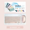 Fuchsia keyboard, battery, mouse