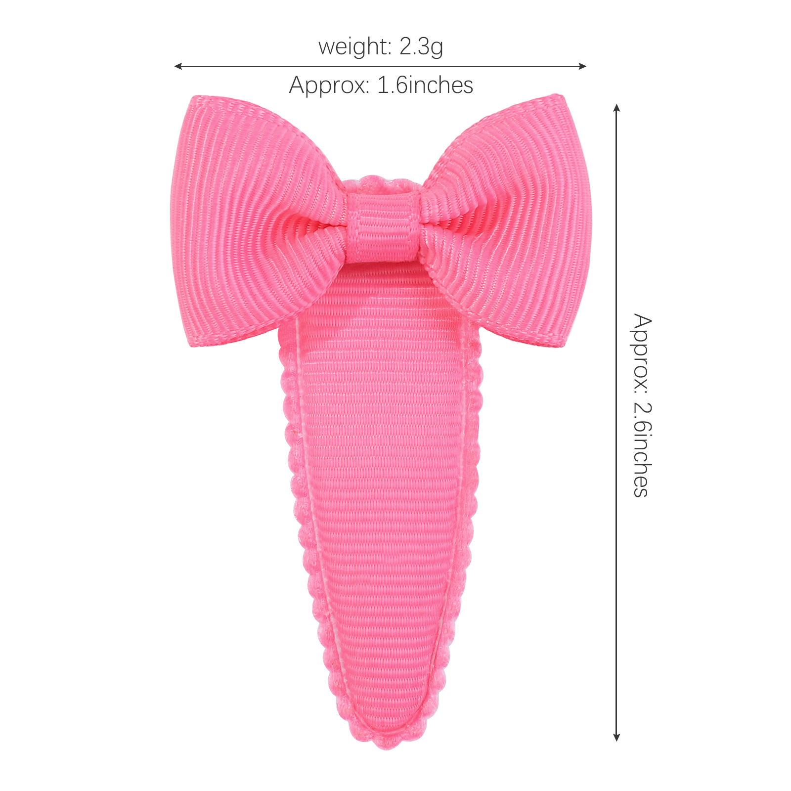 Cute Sweet Solid Color Bow Knot Ribbon Hair Clip display picture 1