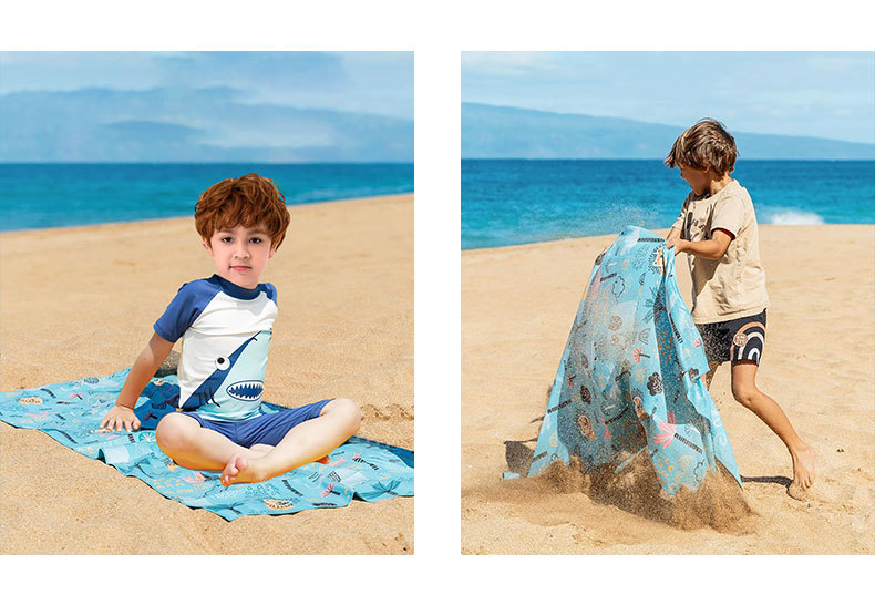 Microfiber Childrens Quick Drying Beach Towel For Swimming Fun_voghion.com