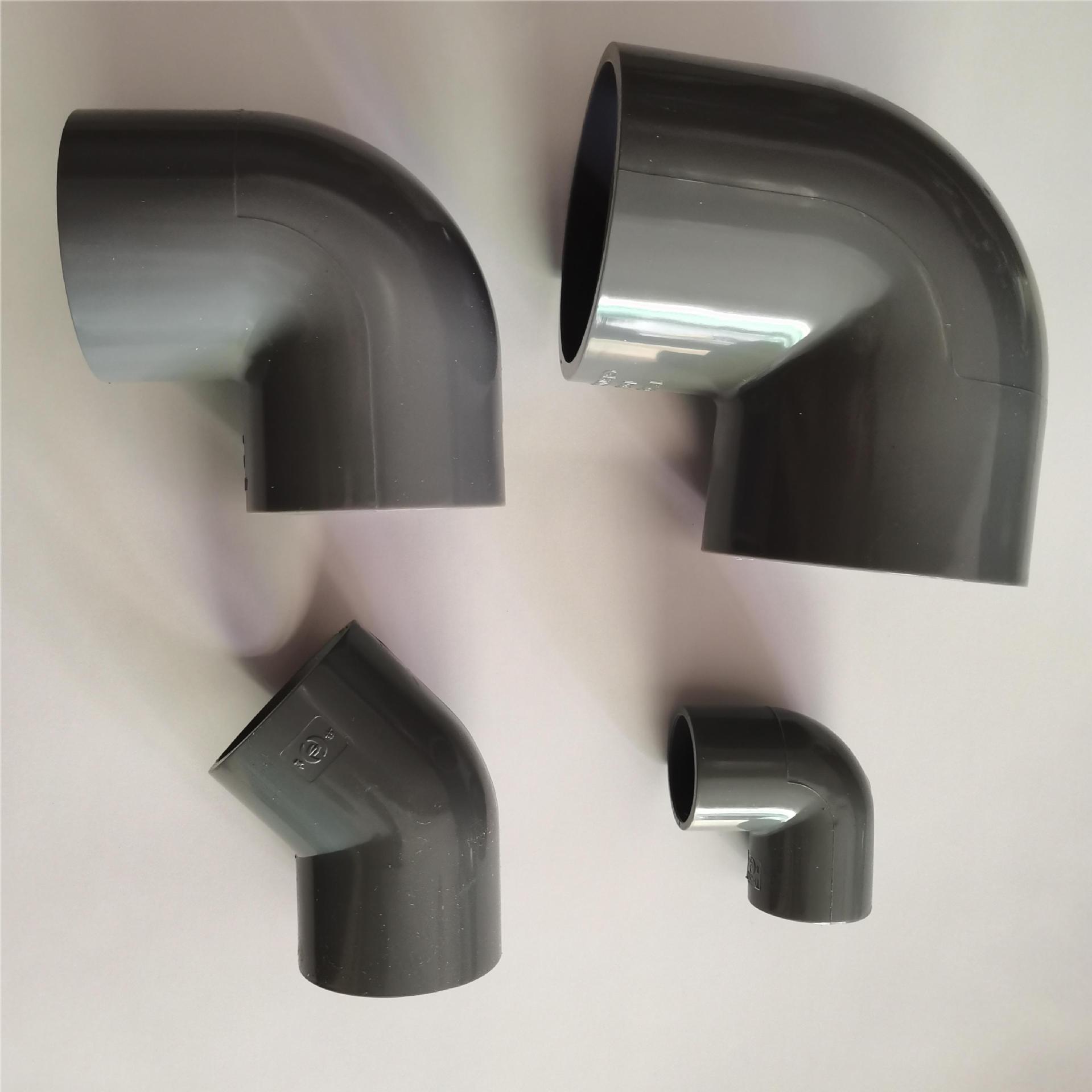 华亚通辽1.0mpa国标/UPVC给水管道管件PVC弯头法兰直通DN50水泵