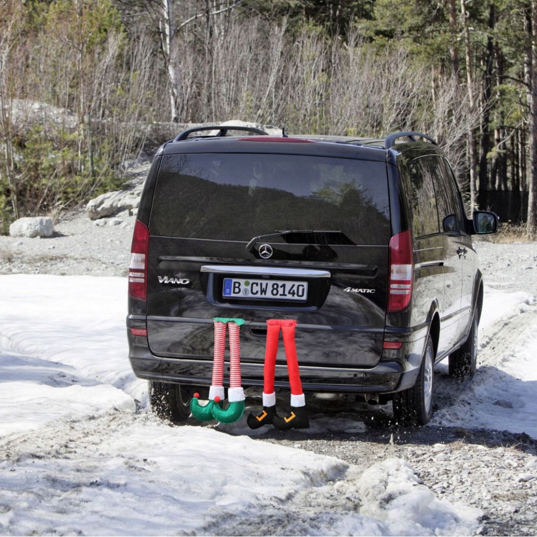 2026 Navidad Piernas de Elfo Piernas de Papá Noel Piernas de automóvil Navidad Colgante Decoración de Navidad Suministros de Navidad