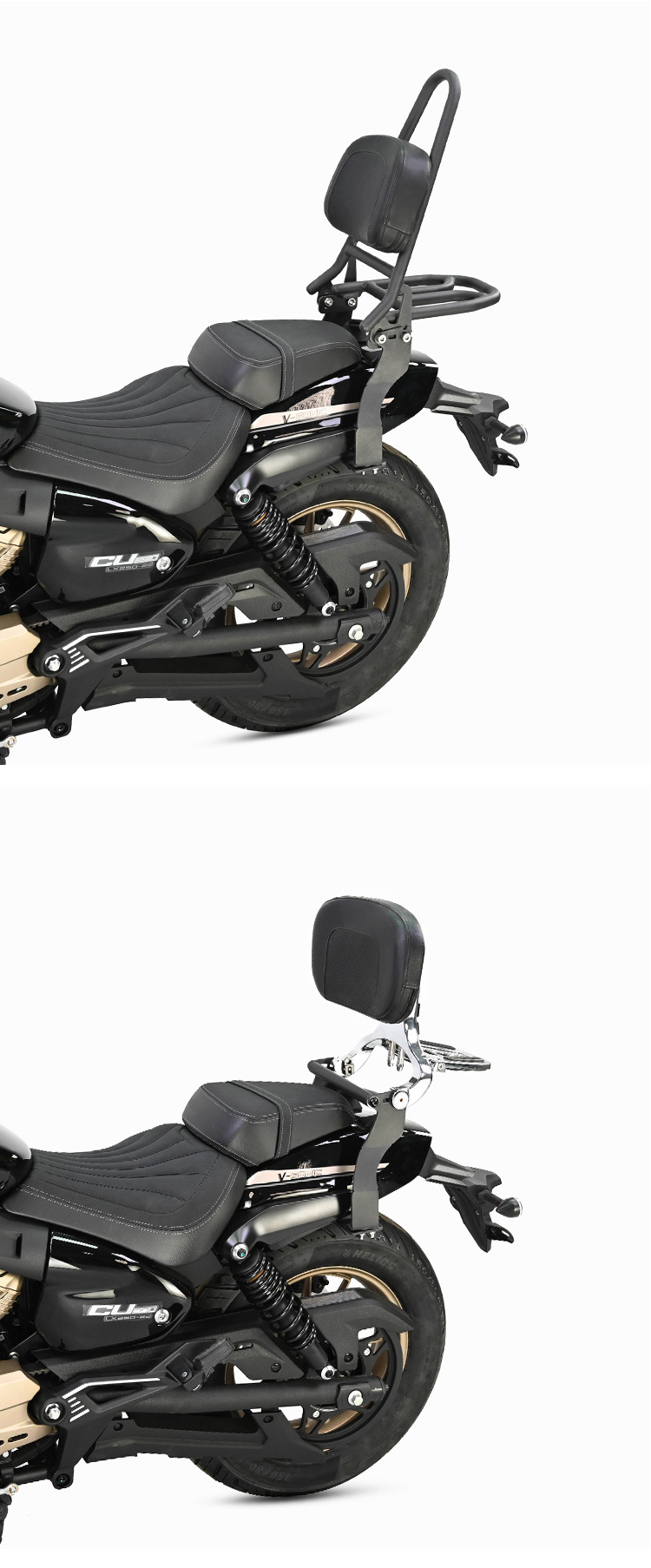 Muscle car wolf is suitable for infinite CU250 backrest modification tail shelf tail wing rear tail rack bending bow folding multi-function