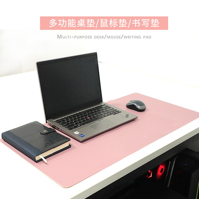抖音同款办公皮革桌垫防水防油超大鼠标垫大号学习键盘垫电脑桌垫