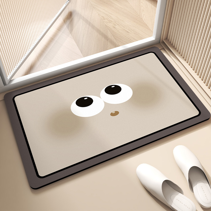 Baño de barro de diatomeas alfombra de suelo de secado rápido inodoro puerta de inodoro absorción de agua alfombra antideslizante inodoro alfombra de caída