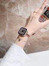 时尚枫叶金属链条表带适用苹果手表iwatchS9表带AppleWatch876541