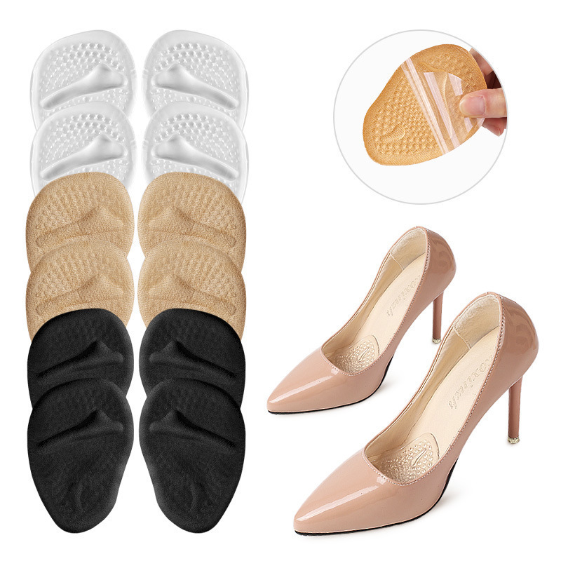 Non-Slip High Heel Insole Half Size Pad Front Half Palm Pad Thickened GEL Foot Front Pad Anti-Pain Pad Front Pad Sweat Absorbing Breathable