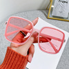 Square fashionable sunglasses, glasses solar-powered, retro sun protection cream, 2022 collection, UF-protection, wholesale