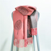 Double-sided cloak, demi-season scarf, long universal cashmere, increased thickness, wholesale