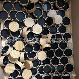 玻璃调料瓶竹木盖120ml亚马逊专供调味罐相思木盖子散料瓶40oz盖