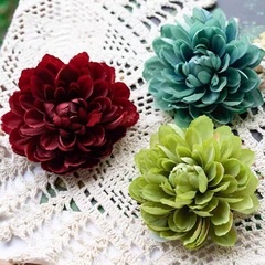 仿真蓮花 直徑11cm大麗花手工材料diy服飾配件花燈插花服裝裝飾花