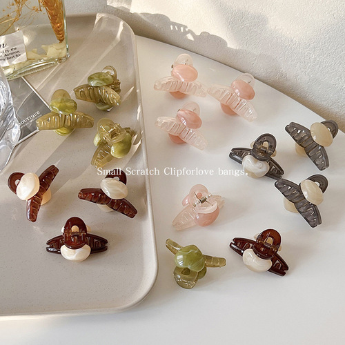 Acrylic Love Bangs Small Clip Women's Side Forehead Hairpin Small Princess Head Clip Headwear Hairpin Wholesale