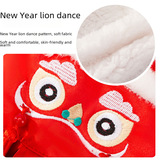 Новогодний костюм Тан для домашних животных, китайская хлопковая одежда для танца льва, новогодняя одежда, праздничная одежда для собак, теплая одежда для кошек, кошачьих лапок