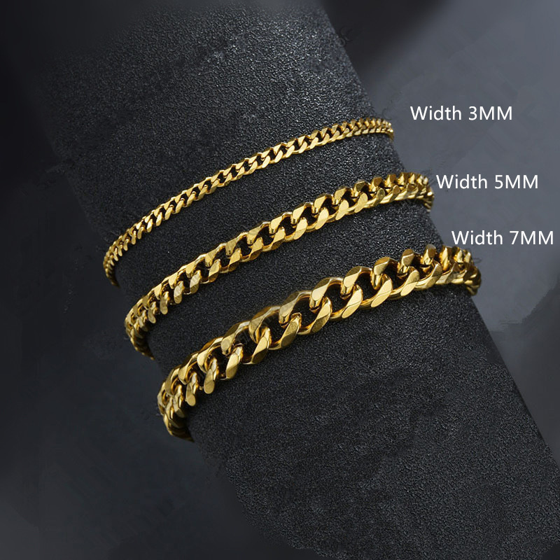 Hip-hop Solid Color Titanium Steel Stoving Varnish Plating Bracelets 1 Piece display picture 3