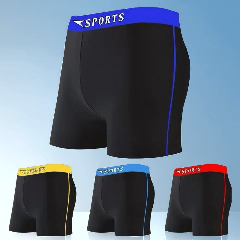 Adult swimming trunks men's boxer wide waist swimming trunks hot spring beach comfortable anti-embarrassment men's swimming trunks manufacturers wholesale Adult swimming trunks men's boxer wide waist swimming trunks hot spring beach comfortable anti-embarrassment men's swimming trunks manufacturers wholesale