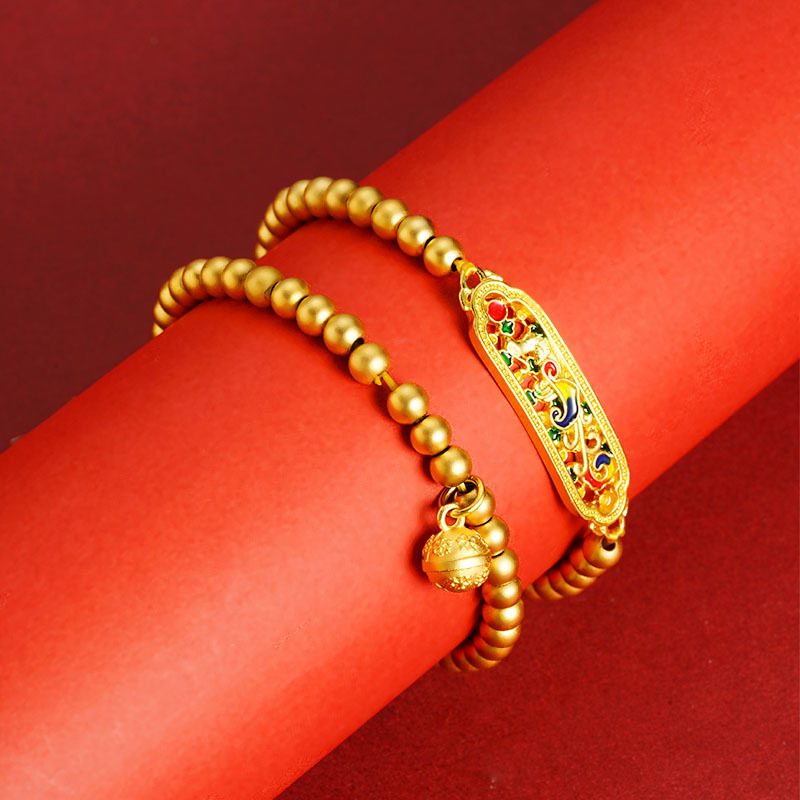 Phoenix Fasha esmalte de oro color ardiente azul Xiangyun campanas perlas no se desvanecen durante mucho tiempo transmisión en vivo explotador suministro al por mayor