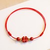 Ankle bracelet, adjustable red rope bracelet, jewelry, wholesale, cinnabar, simple and elegant design, Birthday gift