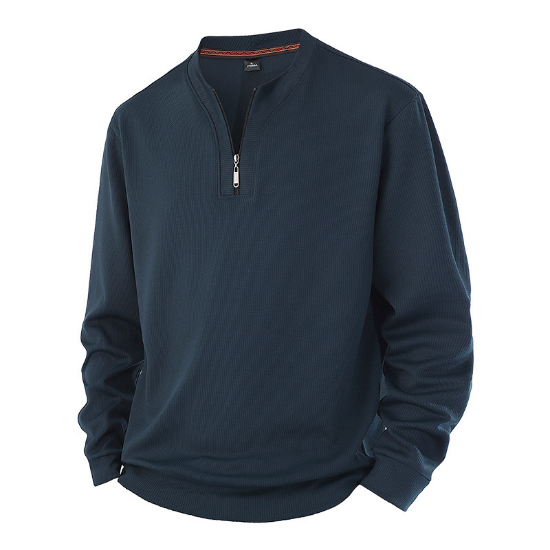 New Men's Sports and Leisure Half-Cardigan Zipper Plus Fat Plus Size Sweatshirt Spring and Autumn Plus Velvet Trendy Fat Man New Men's Sports and Leisure Half-Cardigan Zipper Plus Fat Plus Size Sweatshirt Spring and Autumn Plus Velvet Trendy Fat Man