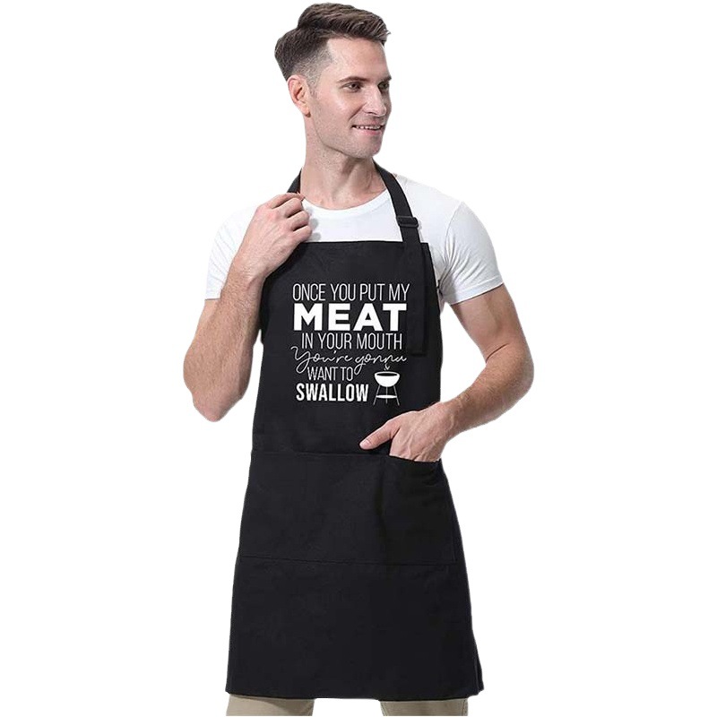 Delantal transfronterizo Halter hornear barbacoa chef restaurante ropa de trabajo cocina delantal del hogar entrega de una sola pieza envío gratuito