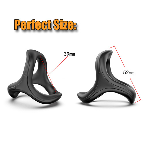 Super soft three-ring semen locking liquid silicone triple root binding penis ring full locking fun ring