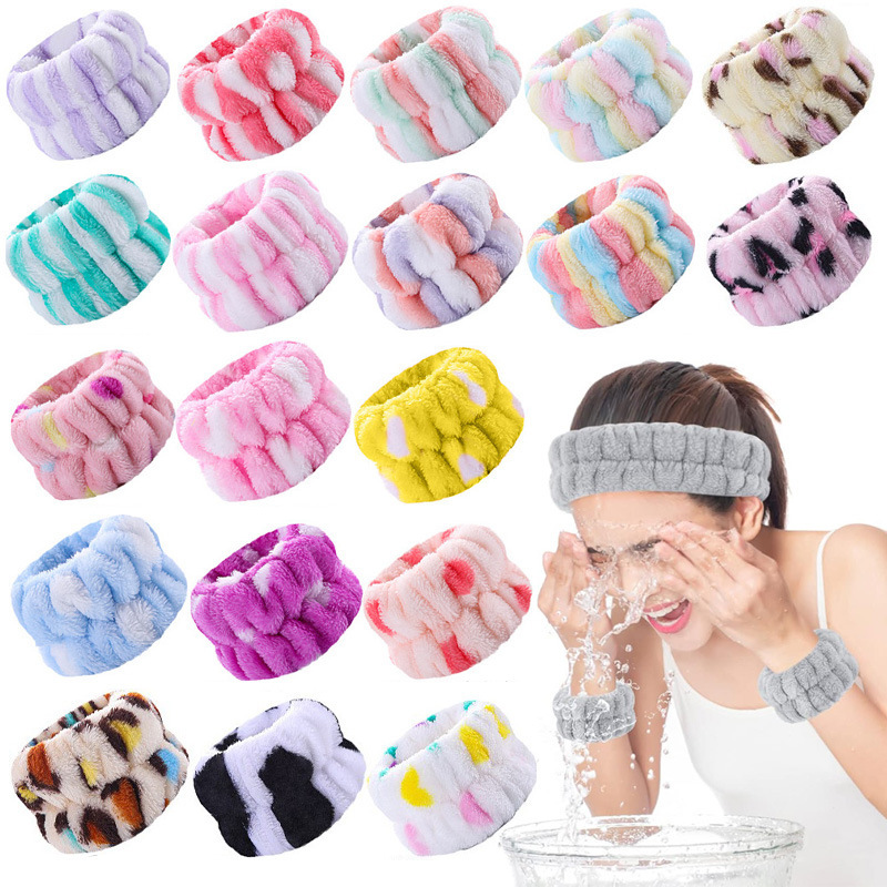 Wash Face Wrist Band Internet Celebrated Same Style Water Absorbent Splash-proof Wrist Band Spa Wrist Band Wash Face