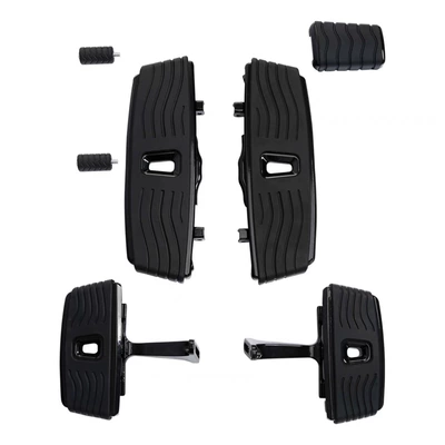 and Rear Pedal Brake Pedal — Motorcycle pedals - a-complete-set-of-pedals-glossy-black