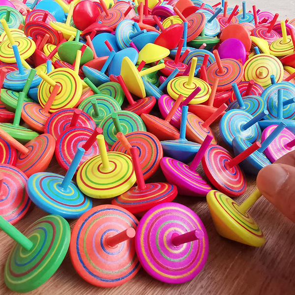 Wooden spinning top