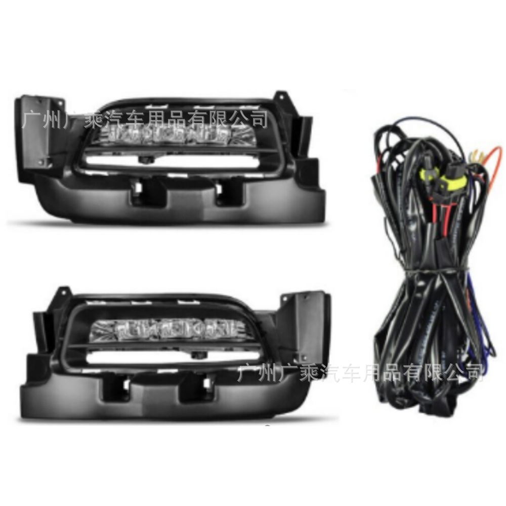 Aplicable a 2015-2020 Dodge warhorse LED Luz de marcha diurna parachoques Luz de niebla luz de conducción diurna con velocidad de línea