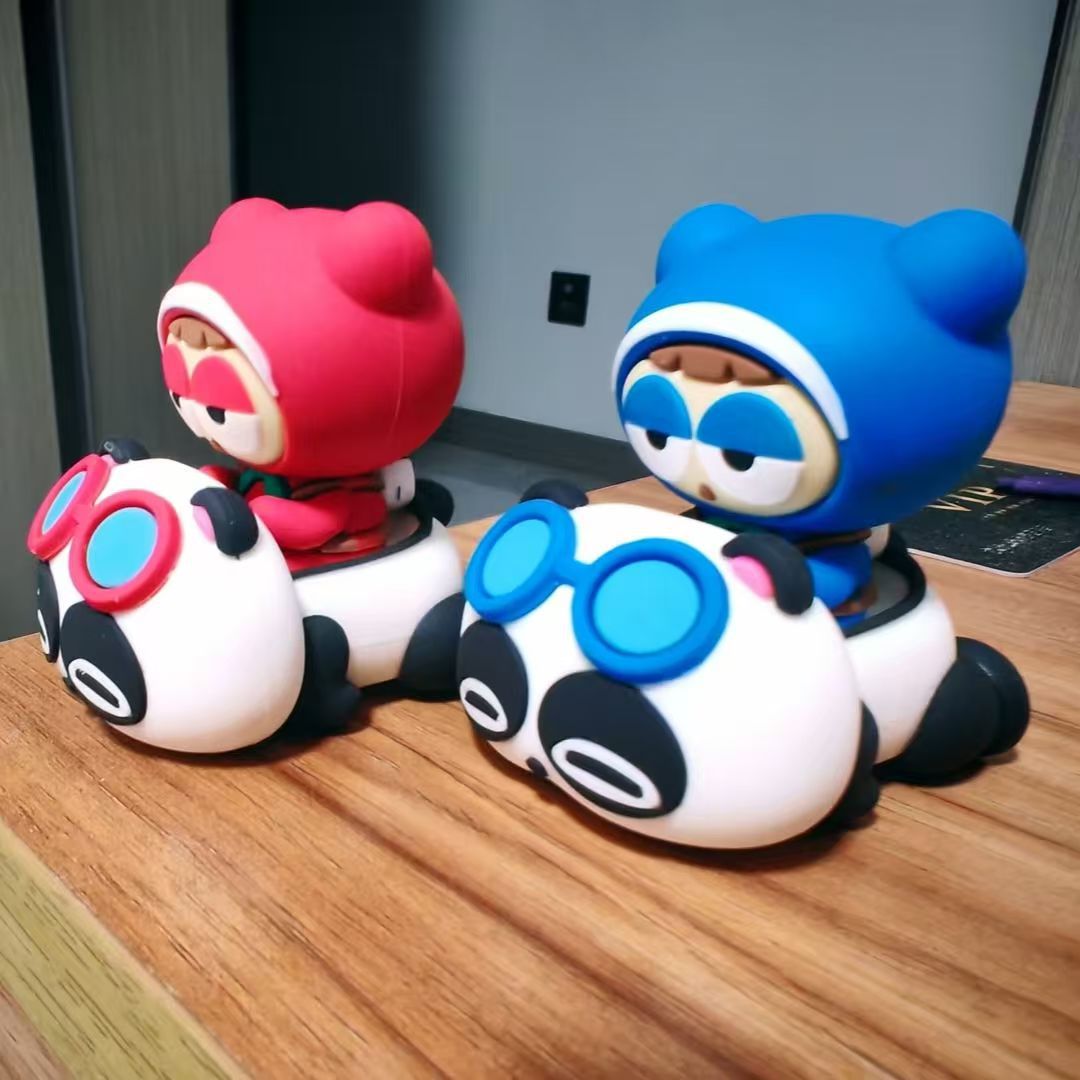 Racing Kart Drift Baby Panda G3Pro Model Figurine Game Figure Toy Desktop Decoration Car Decoration