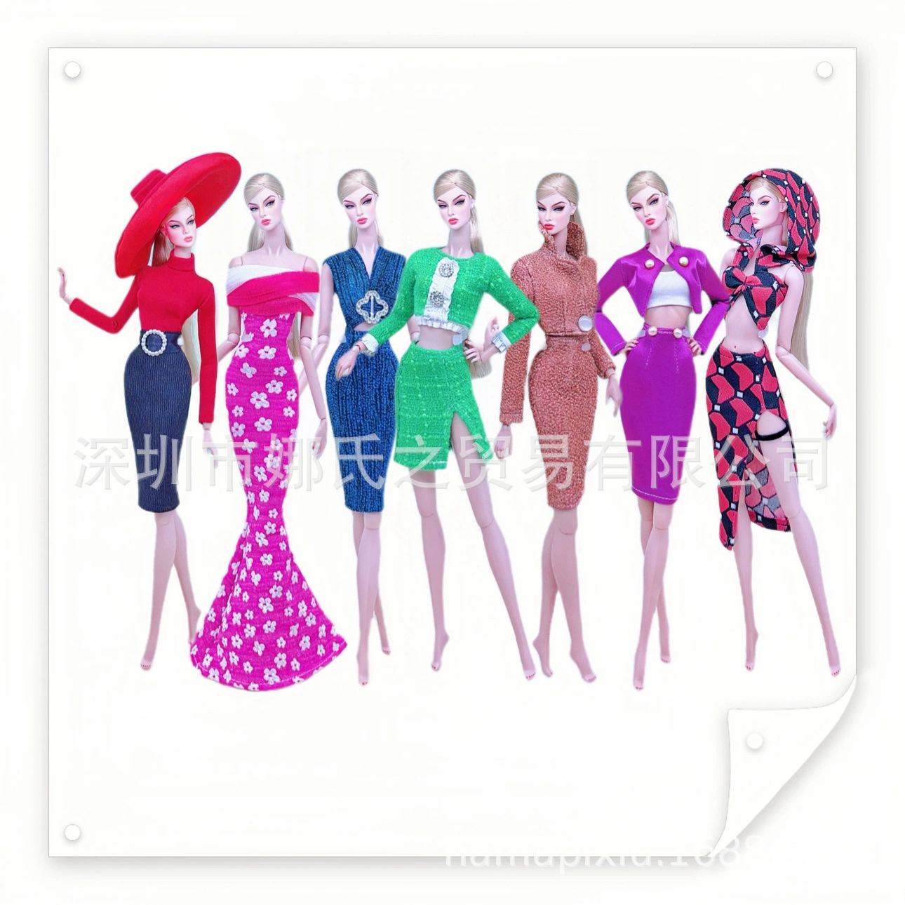 Модное вечернее платье готовое No 5, трансграничное обновление, наряд 30cm Кукольная одежда Keyi