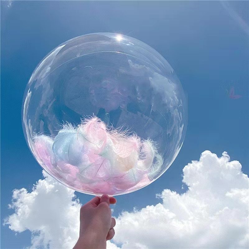 Summer Transparent Non-Stretch Bobo Ball Bubble Ball 10 Inch 18 Inch 24 Inch 36 Inch Decorative Ball Helium