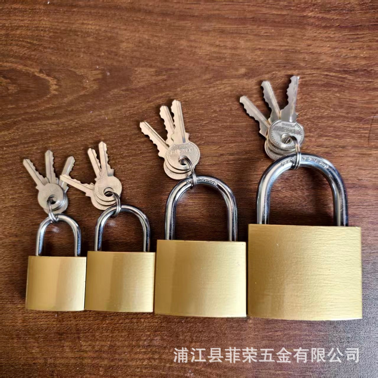 中性无标仿铜挂锁跨境商品白盒包装无印良品锁头多规格白牌挂锁