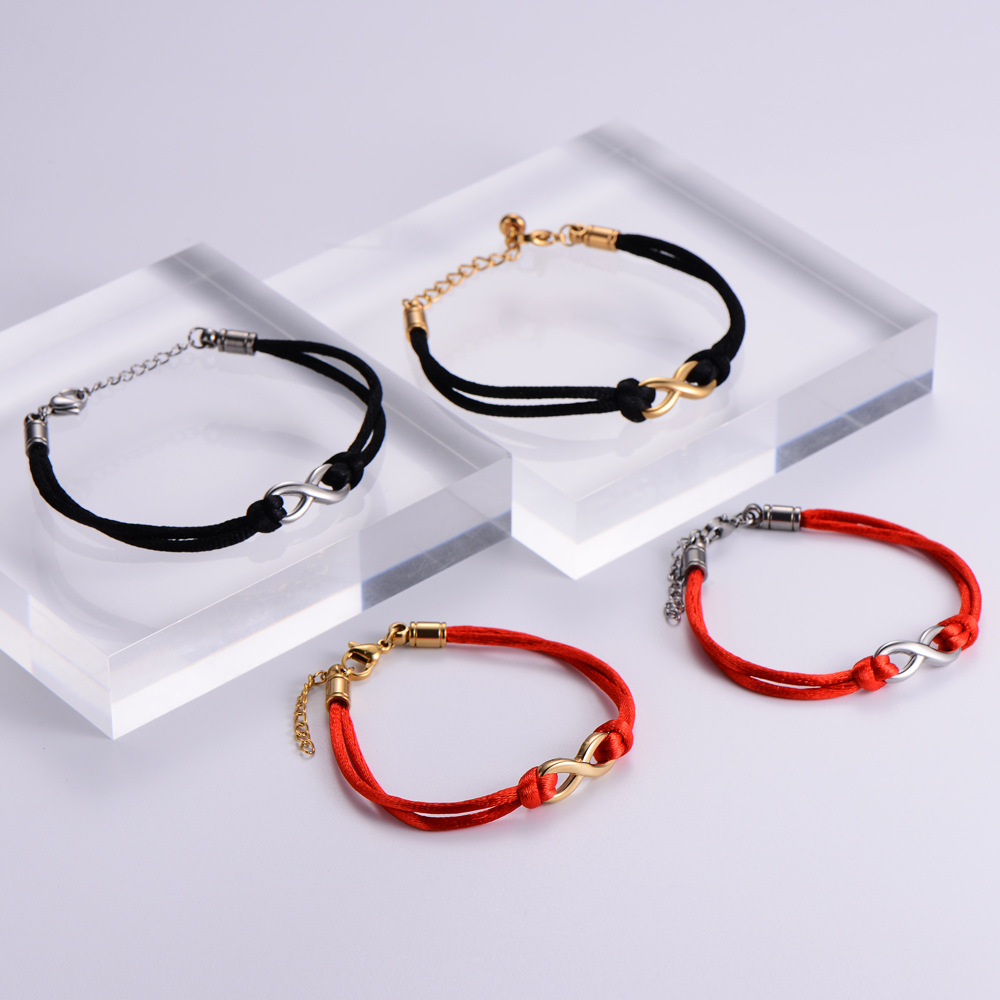 Star Pattern Women'S Gender Ethnic Style Style PVD Coated 18K Gold Plated Star 304 Stainless Steel Ethnic Style Waterproof Non Tarnish Leather Rope Bracelets
