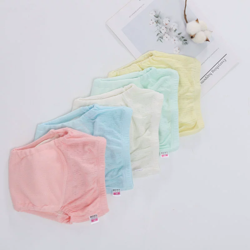 Детские тренировочные штаны Детское туалетное белье летние мальчики и девочки детское подгузник Нижнее белье из чистого хлопка моющиеся кольцевые подгузники