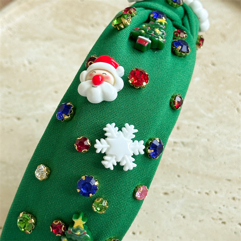 170g Weight Hair Band Hair Accessories Type 1 Piece Quantity Holiday, Festival Occasion Christmas Festival Christmas Tree, Santa Claus Pattern Women's Gender Cute Style Christmas Cute Women's Christmas Tree Santa Claus Hair Band 5