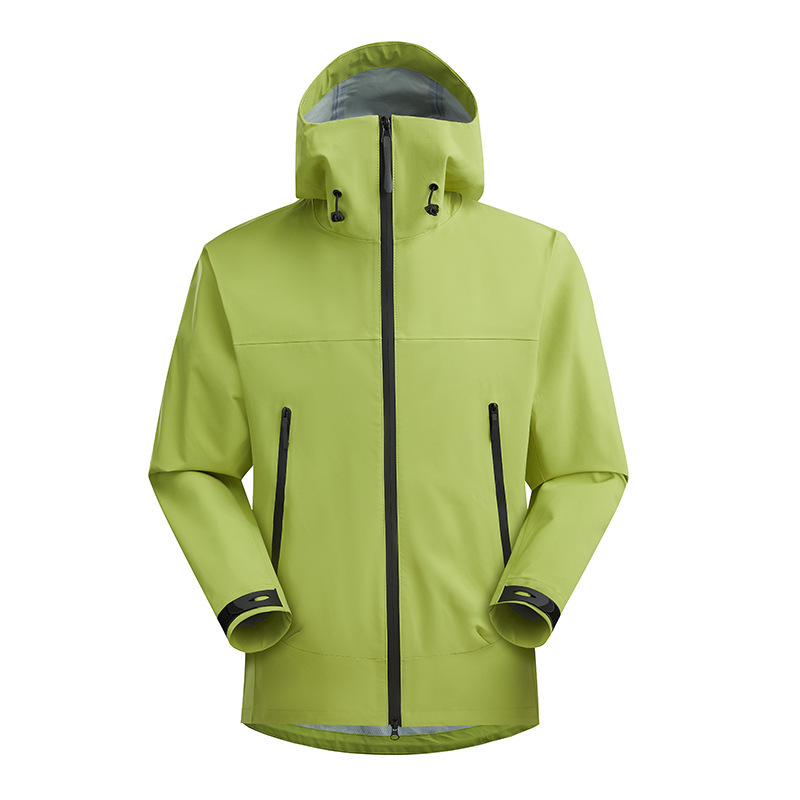 Outdoor Seamless Hard-Shell National Standard Windproof and Waterproof Hooded Jacket, Lightweight Off-Road Jacket, Men's and Women's Mountaineering Clothing Outdoor Seamless Hard-Shell National Standard Windproof and Waterproof Hooded Jacket, Lightweight Off-Road Jacket, Men's and Women's Mountaineering Clothing
