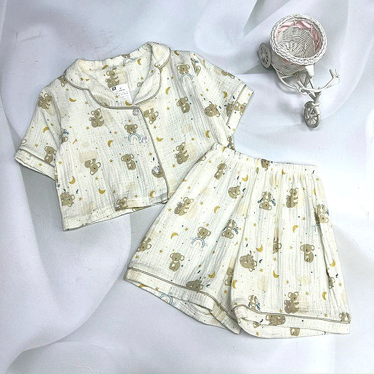 Children's Korean-Style Cartoon Lapel Suit 2026 Summer New Fashion Comfortable Shirt and Shorts Two-Piece Set for Boys and Girls Children's Korean-Style Cartoon Lapel Suit 2026 Summer New Fashion Comfortable Shirt and Shorts Two-Piece Set for Boys and Girls